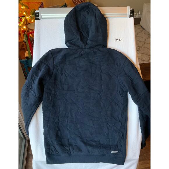 JACK & JONES Men Long Sleeve Turtleneck Hooded Half Zip Sweatshirt size S, Blue - Picture 8 of 8